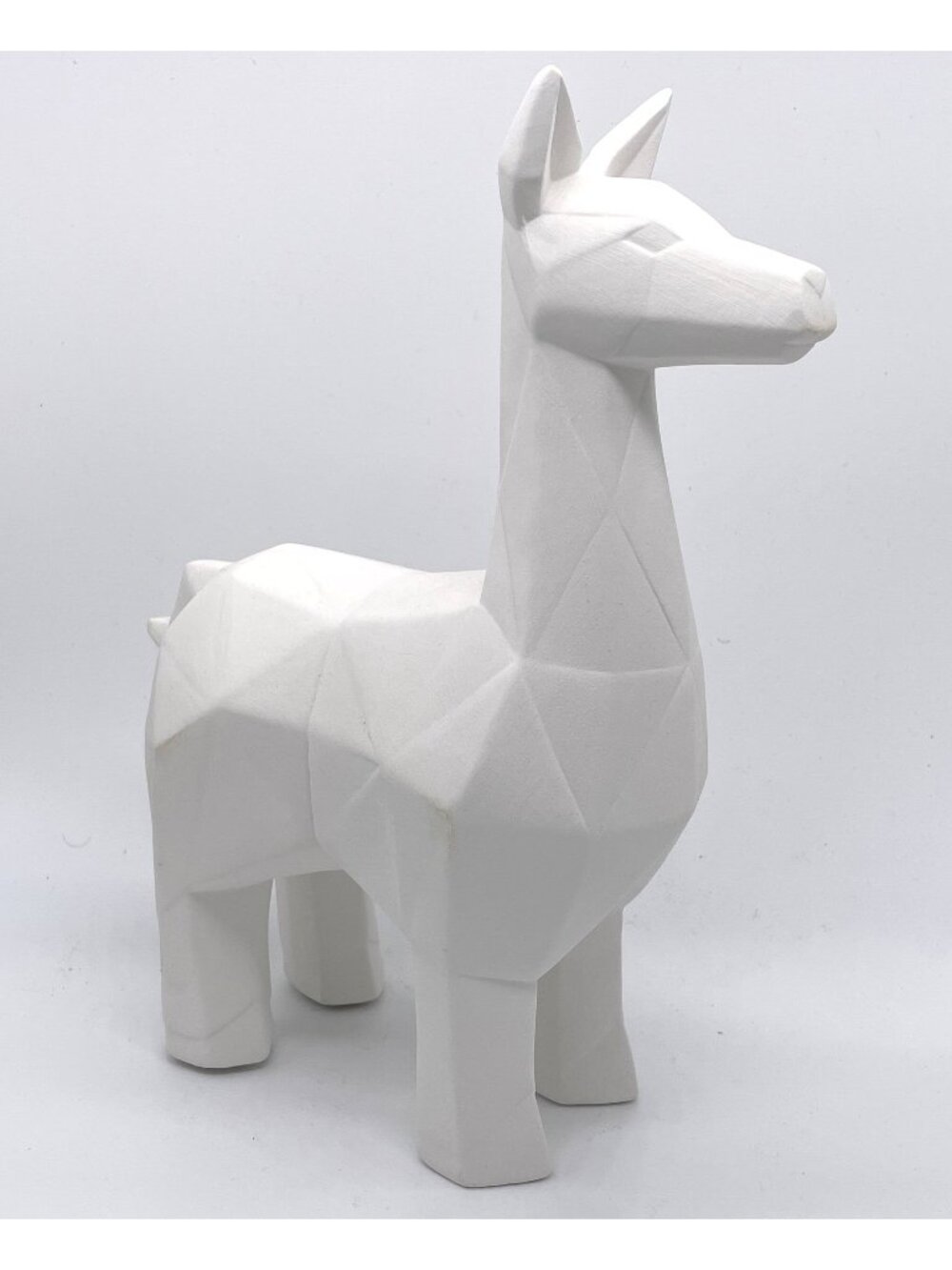 MAYCO Faceted Llama Bisque MB1539 Figurine Ceramic Pottery 9.5" Unfinished Art